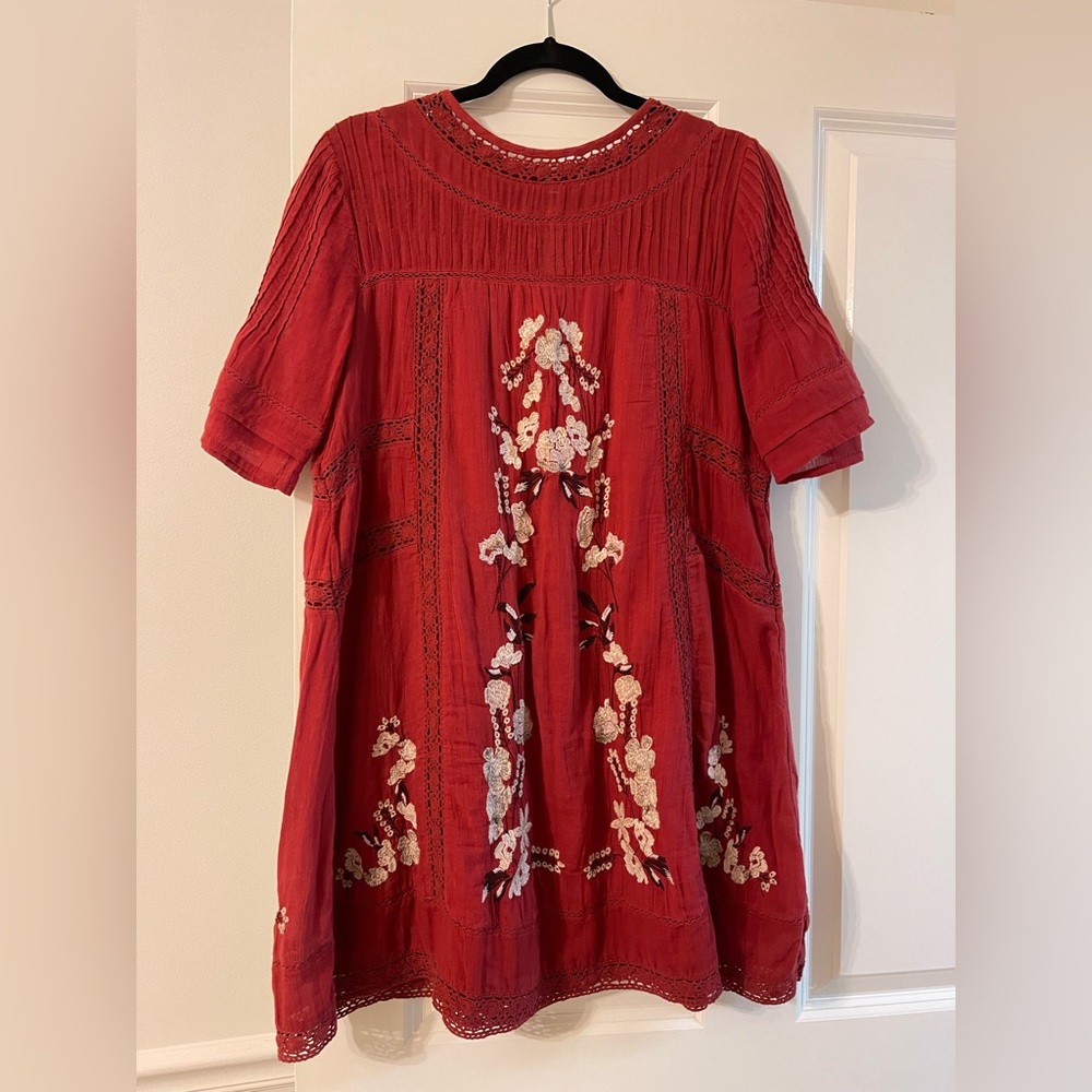 Free People Red/Orange Dress